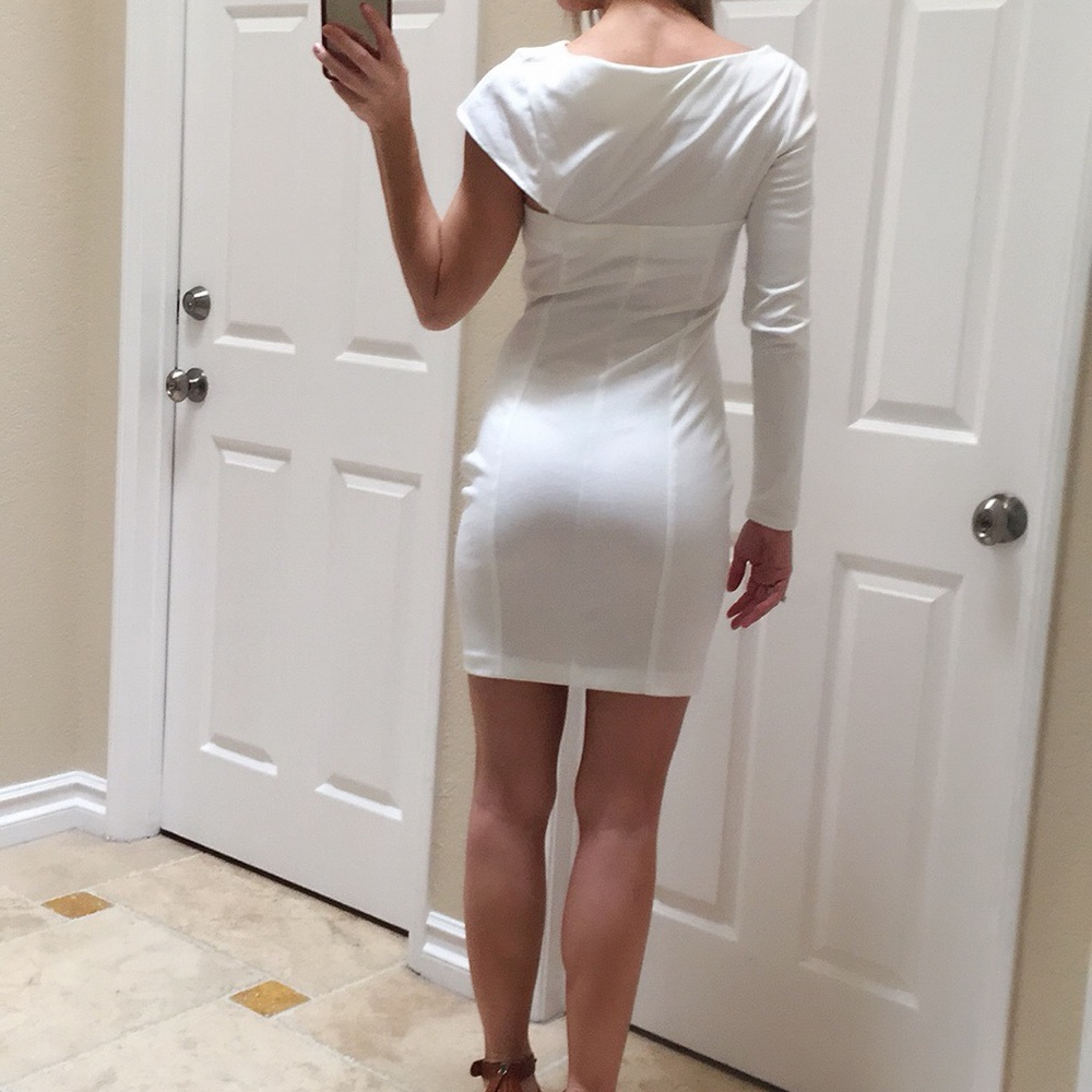 ASOS One Shoulder Long Sleeve Dress - Picture 6 of 8